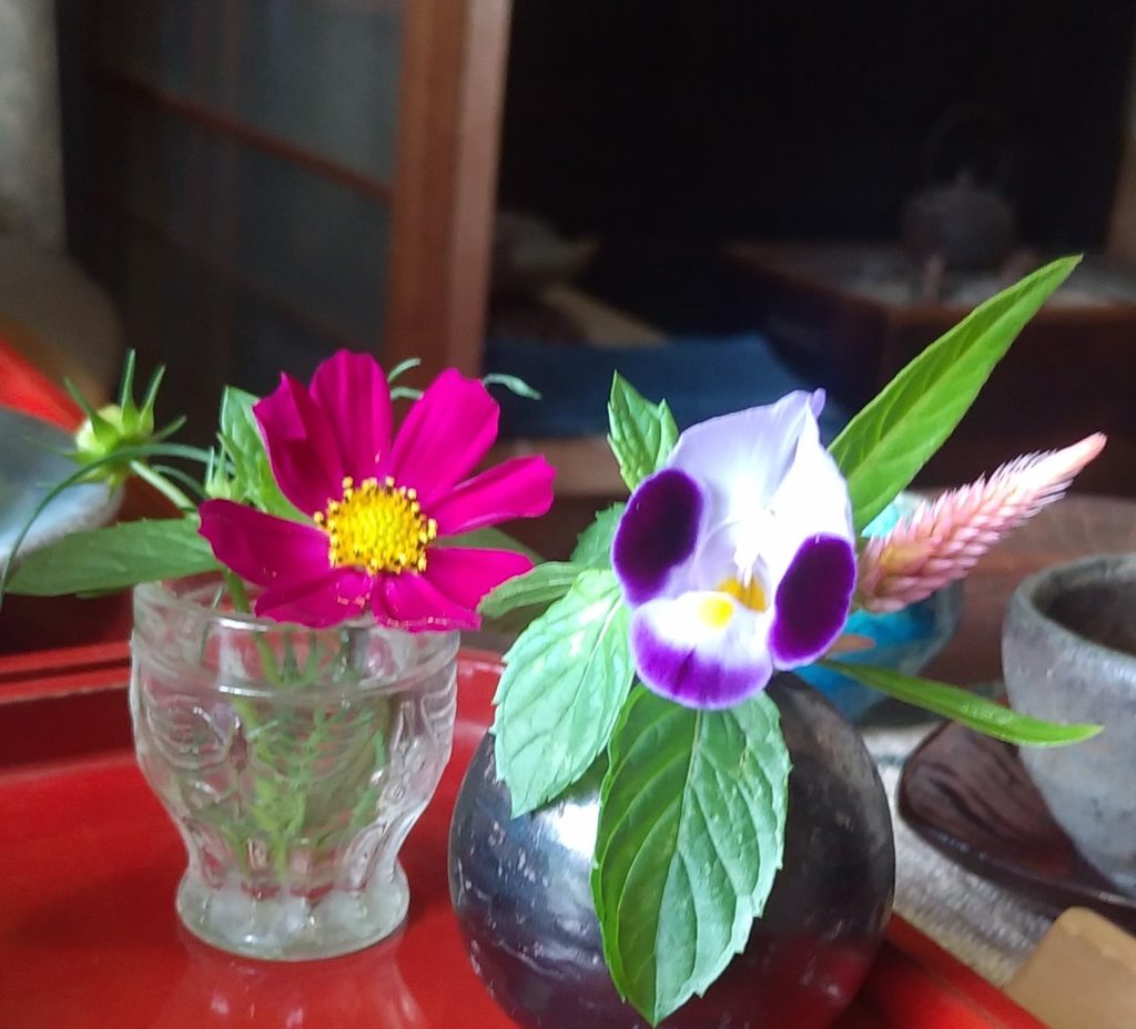 のうさぎカフェの一輪挿し