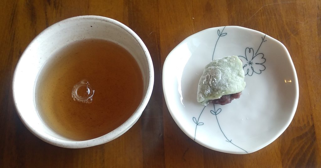 小豆カフェあんこサービスのお餅